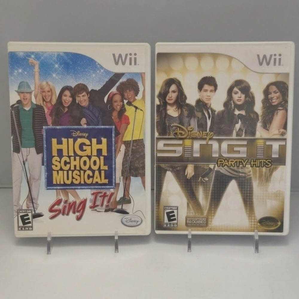 Disney‎ High School Musical: Sing It & Party Hits Bundle (Nintendo Wii) Both CIB